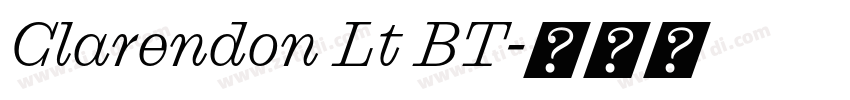 Clarendon Lt BT字体转换